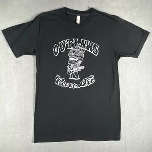 Outlaws Never Die Graphic Tee Size M American Apparel‎ Made in USA StreetcoreI
